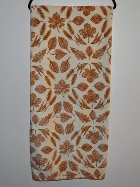Cottage Farmhouse Velvet Soft Plush Fall Leaves Fall Throw Blanket